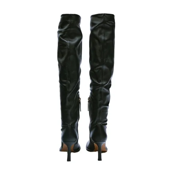 Zara Square Toe Over The Knee Boots