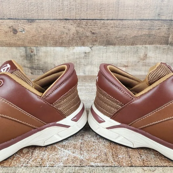 Zeba Hands Free Shoe Men's Size 7 Brown Walking Comfort Slip-On Sneaker Shoes
