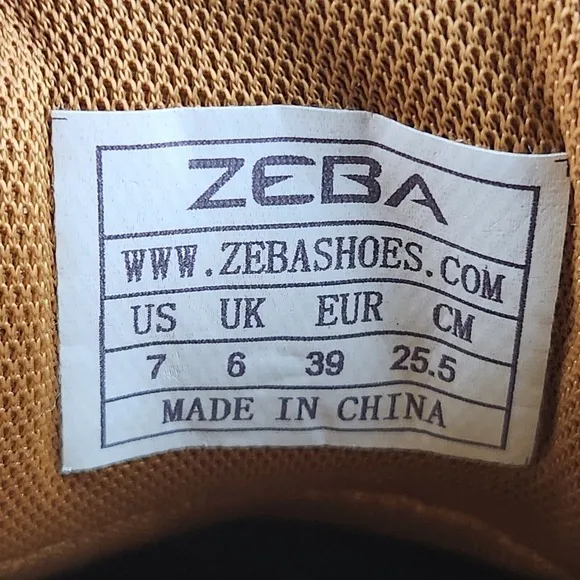 Zeba Hands Free Shoe Men's Size 7 Brown Walking Comfort Slip-On Sneaker Shoes